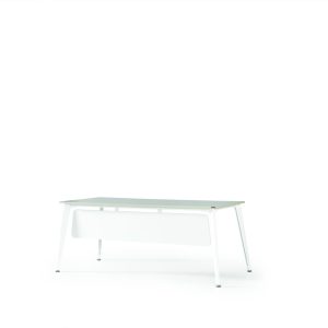 Scorpi radni stol 200X80X75 BIJELA/ANTRACIT