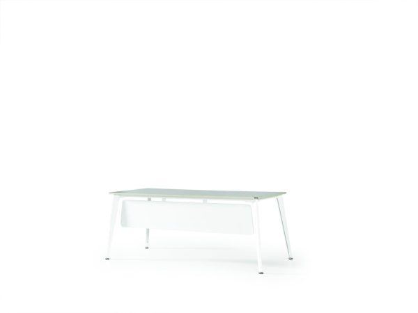 Scorpi radni stol 200X80X75 BIJELA/ANTRACIT