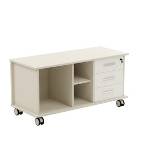 SCORPI ETAŽER 120X50X68 BIJELA/ANTRACIT