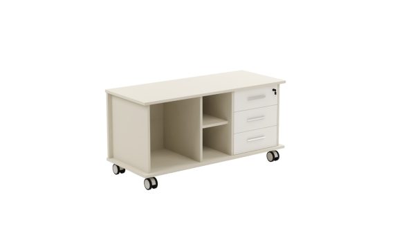 SCORPI ETAŽER 120X50X68 BIJELA/ANTRACIT