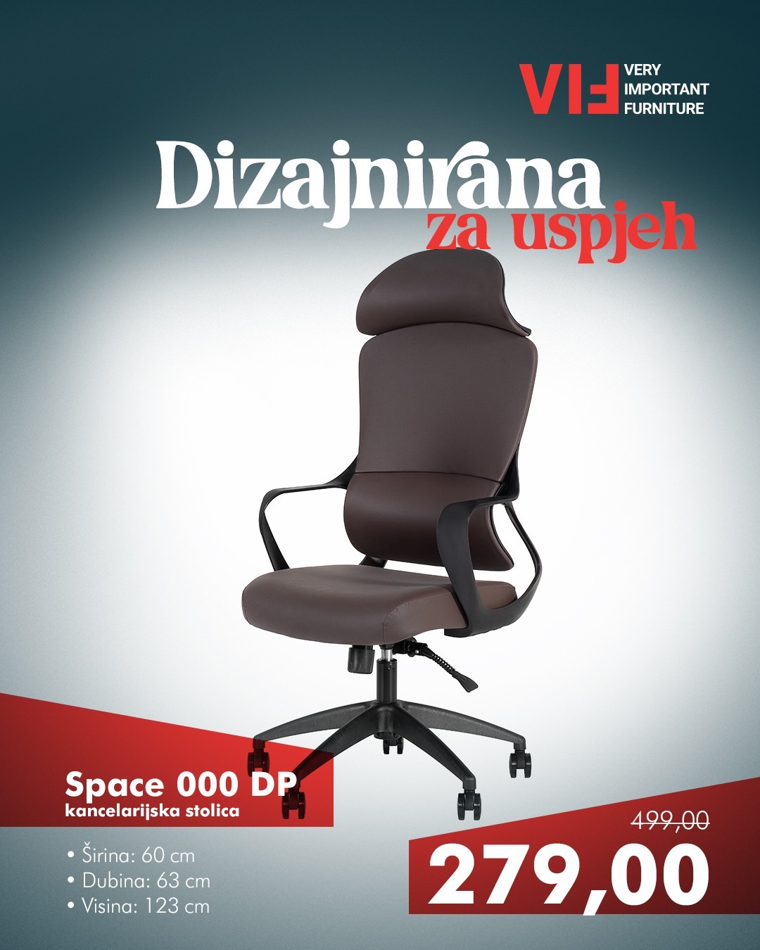 Space 000 DP kancelarijska stolica